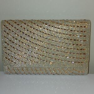 Elegant Silver and Gold Clutch